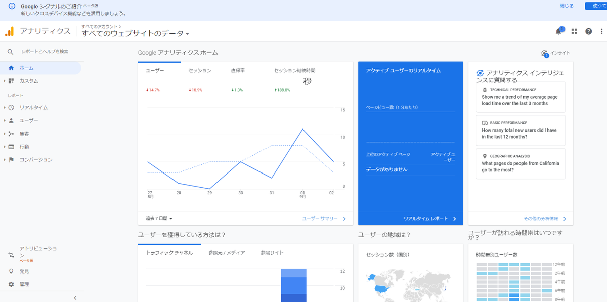 ユニバーサルアナリティクス