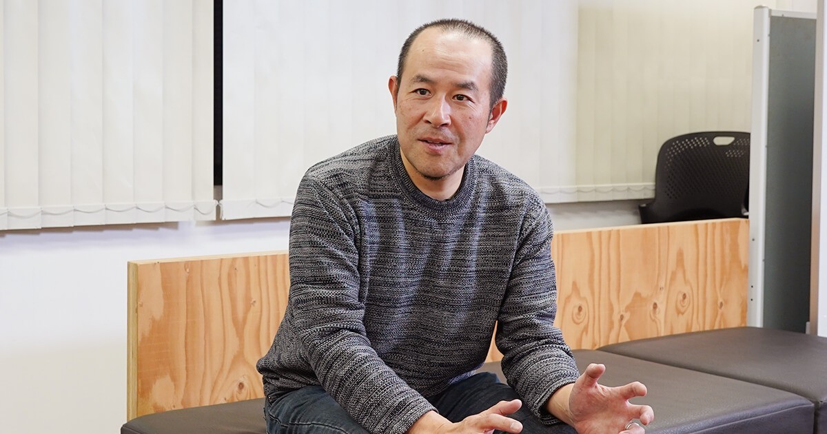 写真：大澤が話す様子